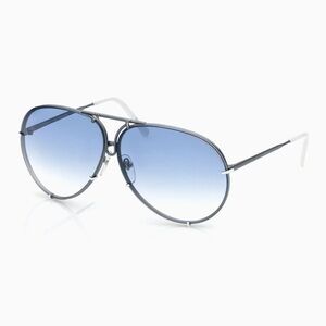 Porsche Design Iconic Aviator #1 Sunglasses in Gradient Blue Gray Ladies Capsule